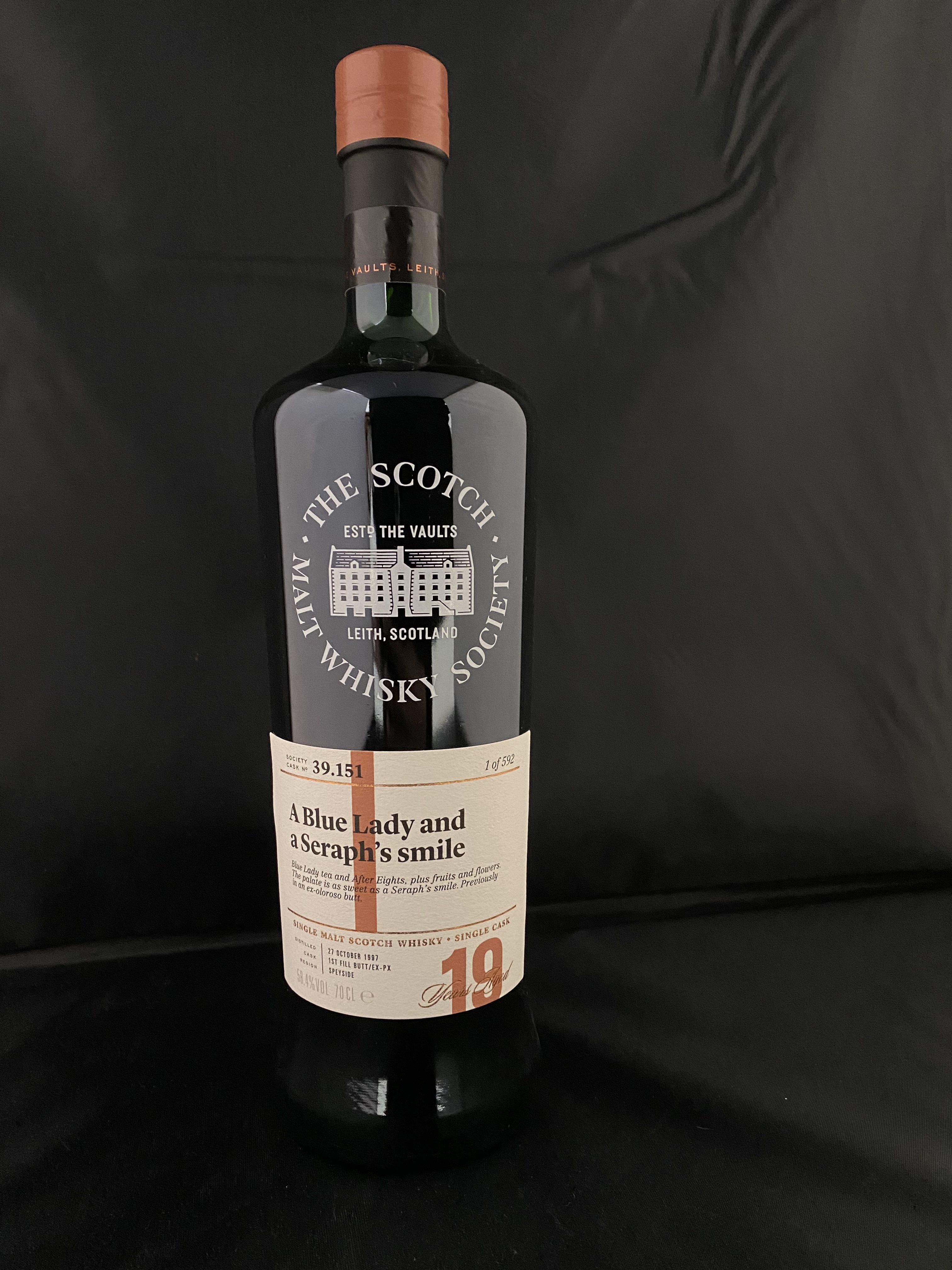 SMWS 39.151 A Blue Lady and a Seraph‘s smile , Linkwood 19  years Whisky, Limited Edition 1 of 592