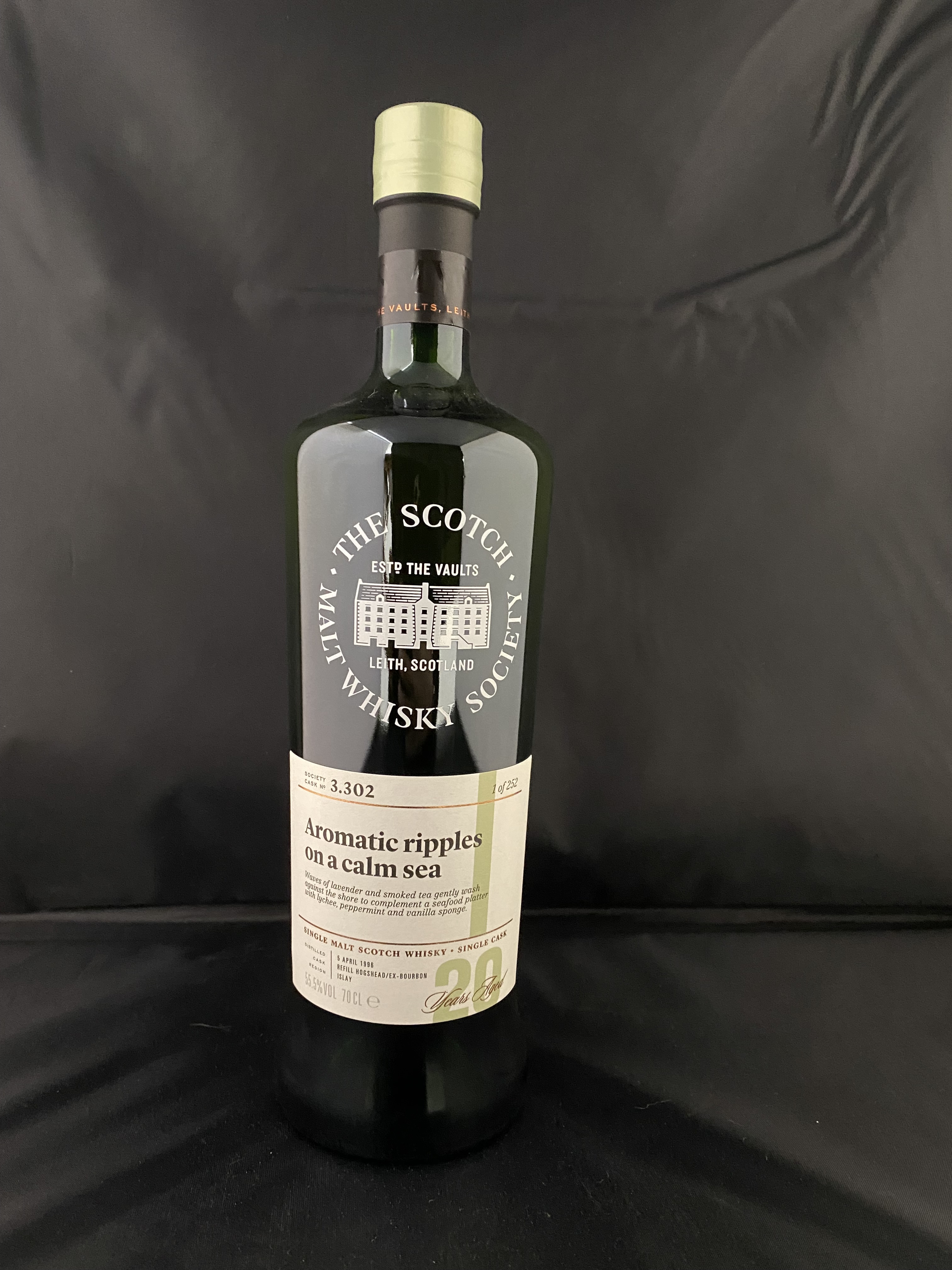 SMWS 3.302 Aromatic Ripples in a Calm Sea  Bowmore 20 years Whisky, Limited Edition 1 of 252