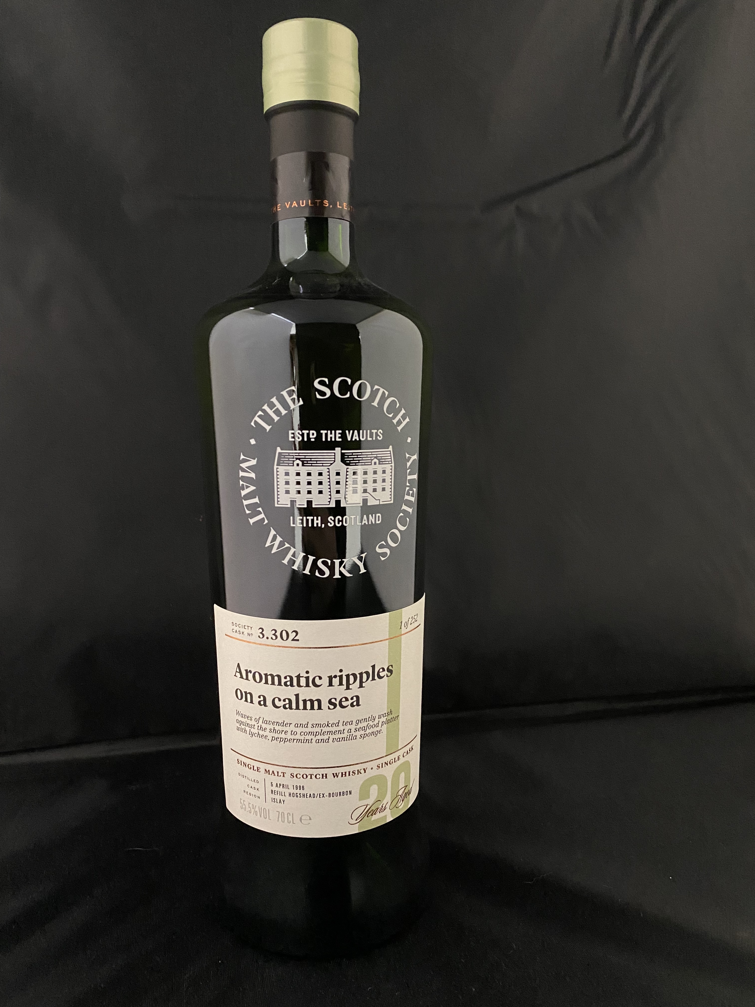 SMWS 3.302 Aromatic Ripples in a Calm Sea  Bowmore 20 years Whisky, Limited Edition 1 of 252