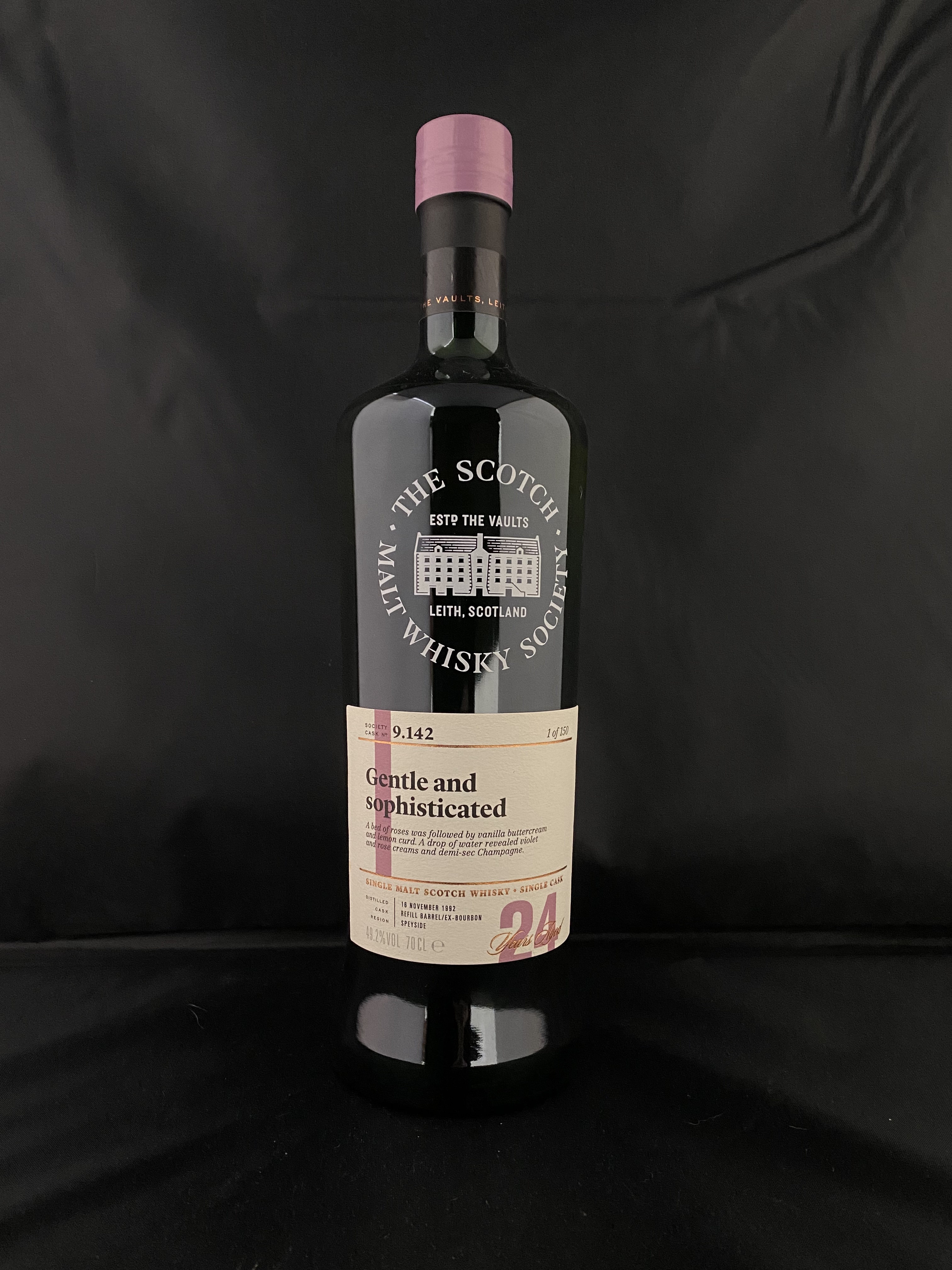 SMWS 9.142 Gentle and Sophisticated  Glen Grant 24 years Whisky, Limited Edition 1 of 150