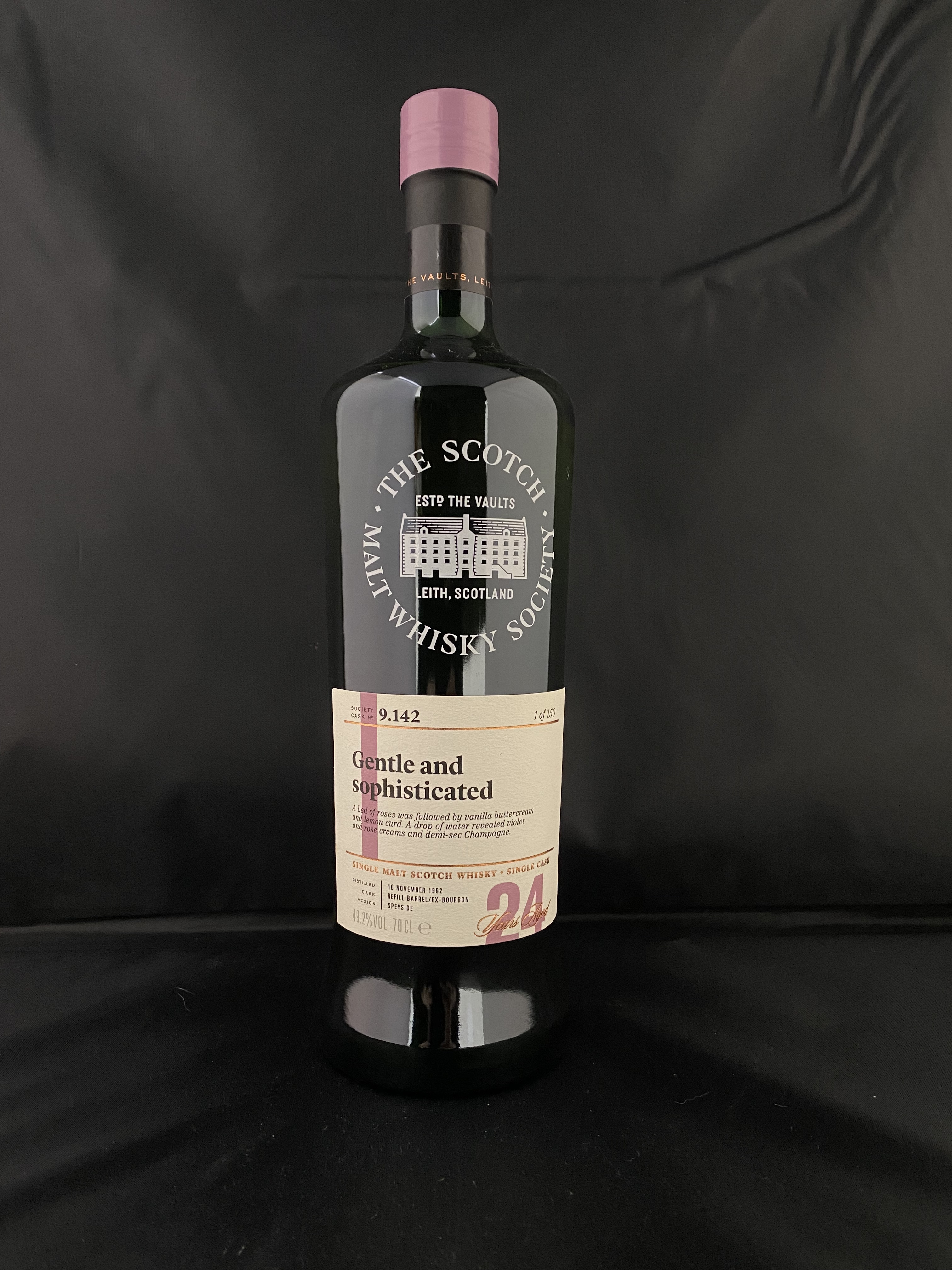 SMWS 9.142 Gentle and Sophisticated  Glen Grant 24 years Whisky, Limited Edition 1 of 150