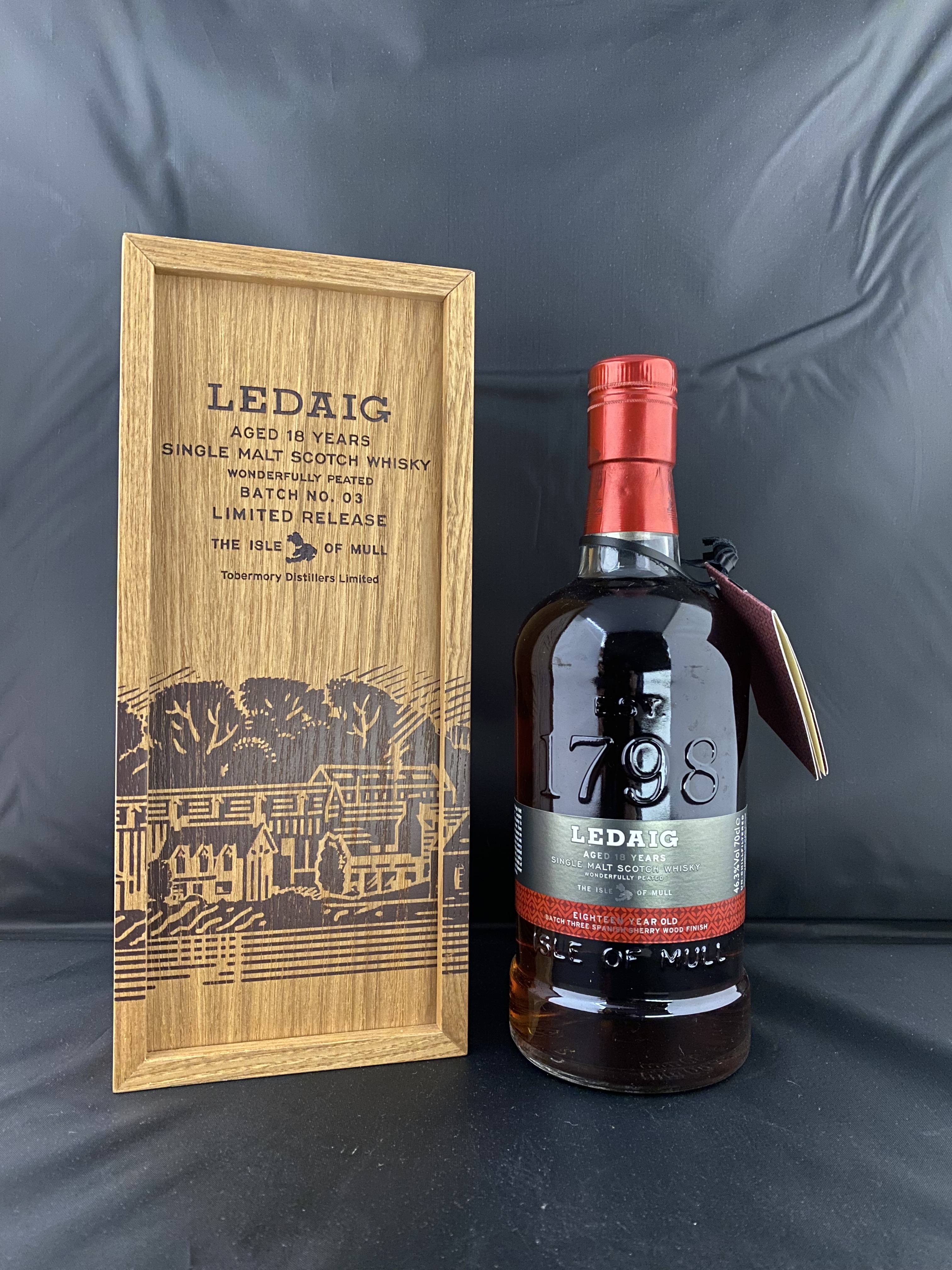 木盒 Ledaig Aged 18 years Single Malt Whisky Batch No.3 Limited Release