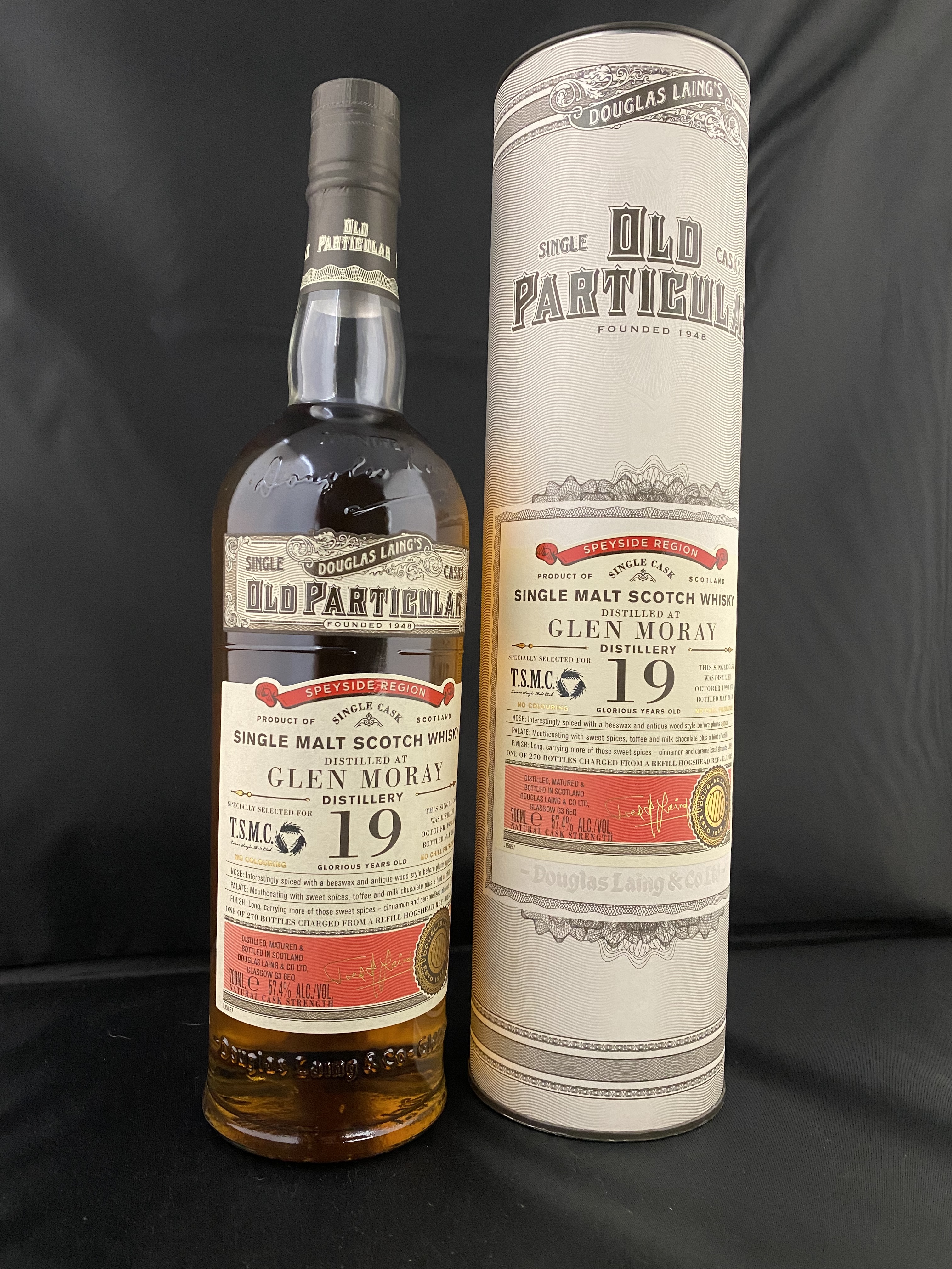 Old Particular Glen Moray 19 years Limited Edition