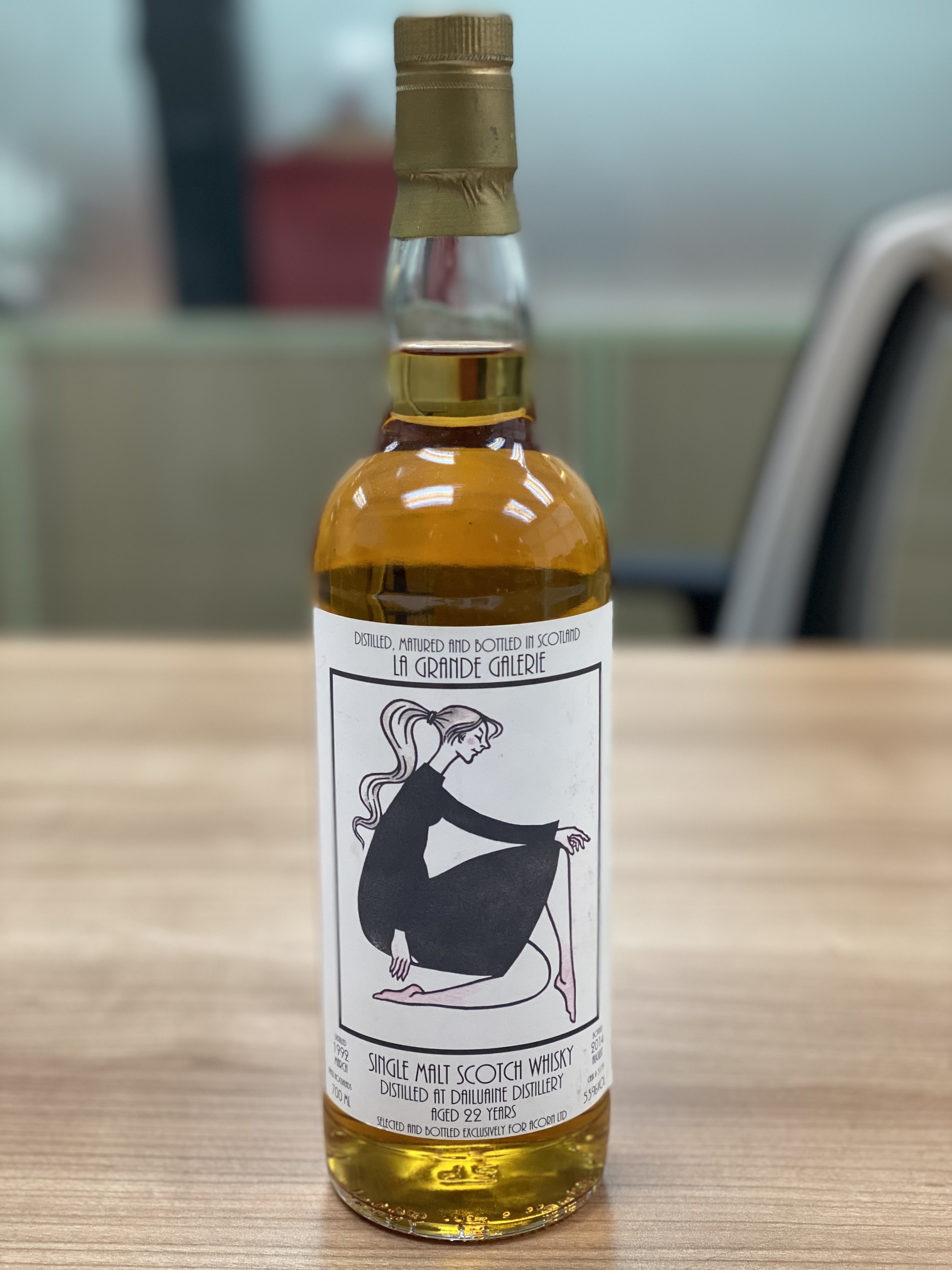 Le Grande Galerie Dailuaine 22 years, Distilled 1992, bottled 2014, cadk no. 3119, 全球限量240支