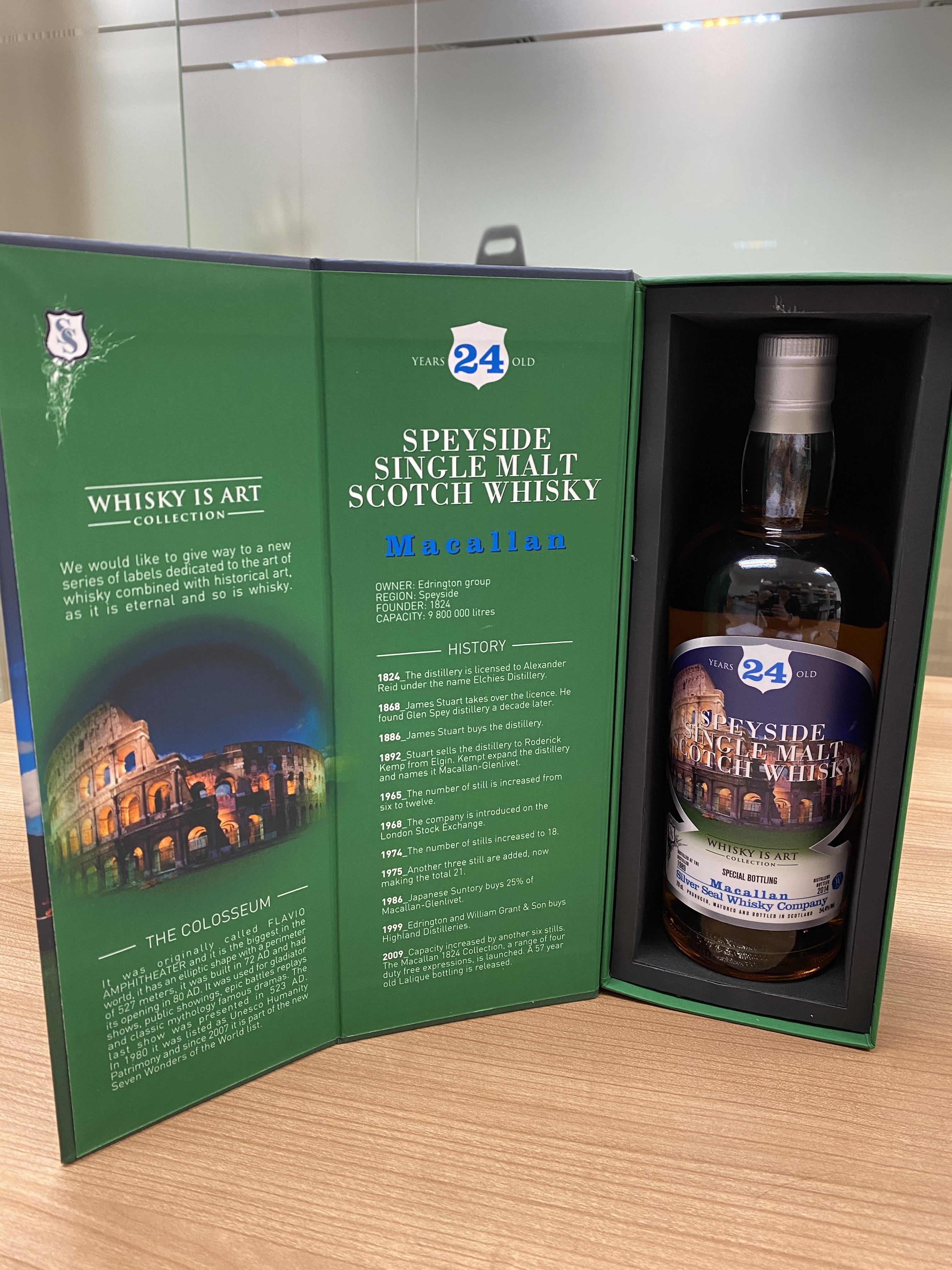 Macallan Silver silk 24 years , Distilled 1989 , bottled 2014, bottle no. 118 of 198, 全球限量198支