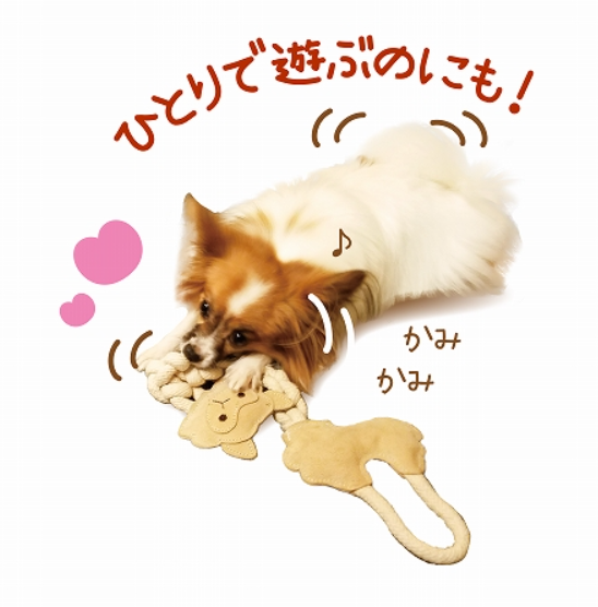 PetzRoute 牛革纖維磨牙玩具 羊駝