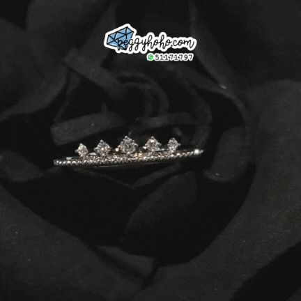 18K White Gold 0.07ct Diamond Ring