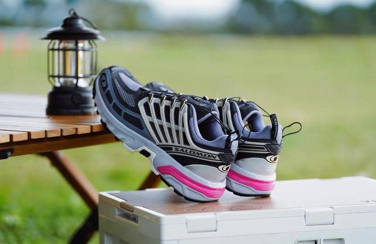 代購 SALOMON ACS Por Advanced 戶外功能鞋 男女同款 黑灰 紫尾 FEB-