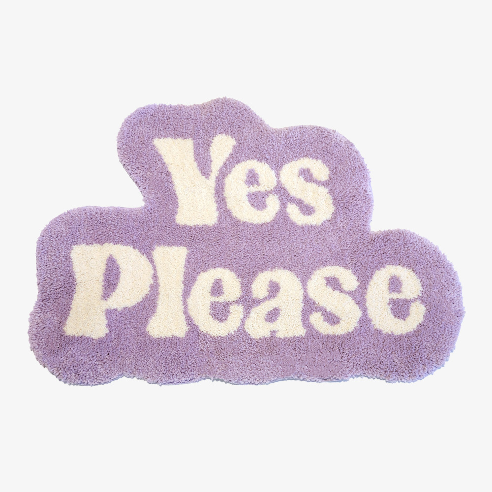 YES PLEASE 玩色長毛植絨地毯