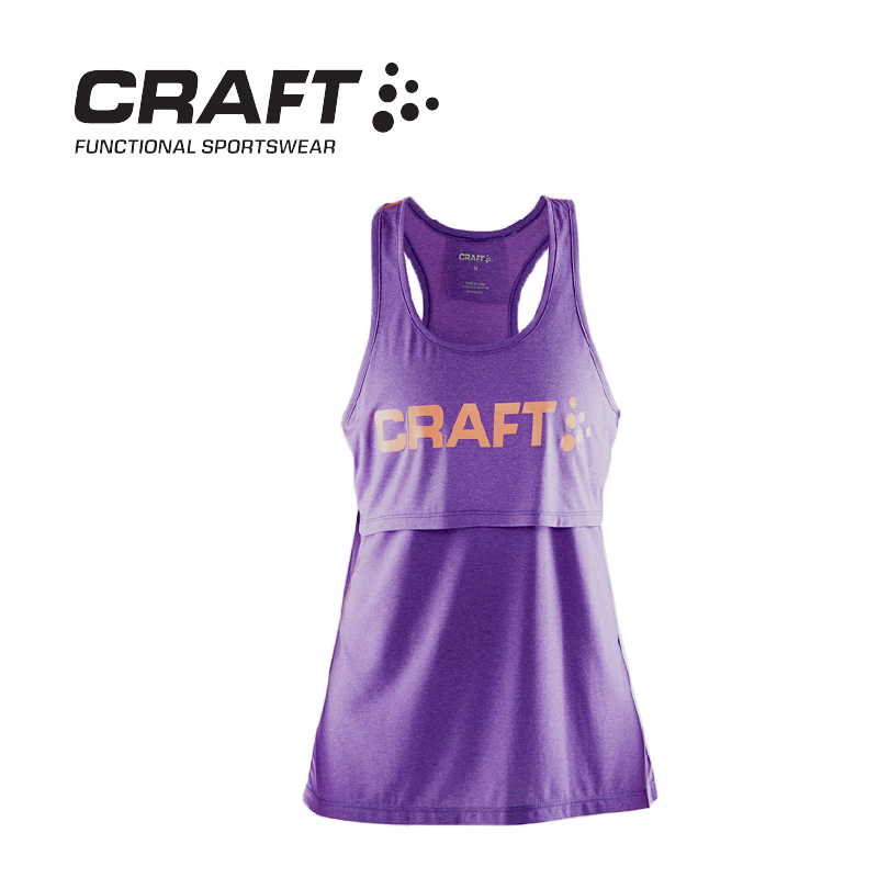 CRAFT 瑞典 輕量雙面背心 女款 (黑、紫) 吸濕排汗/跑步/登山/旅遊 10R03319