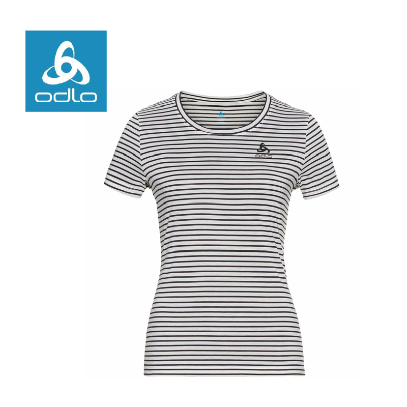 ODLO 瑞士 混羊毛短袖T 女款 (白/黑) 柔軟/透氣/吸汗/快乾 10OD550731