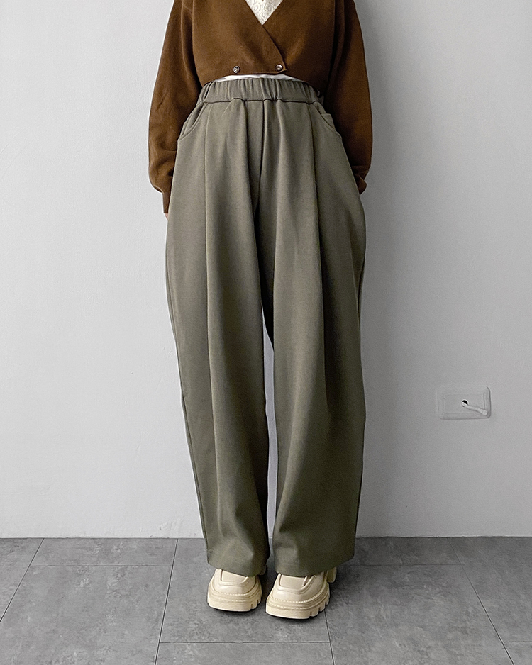 MFP-2262 慵懶打褶棉褲