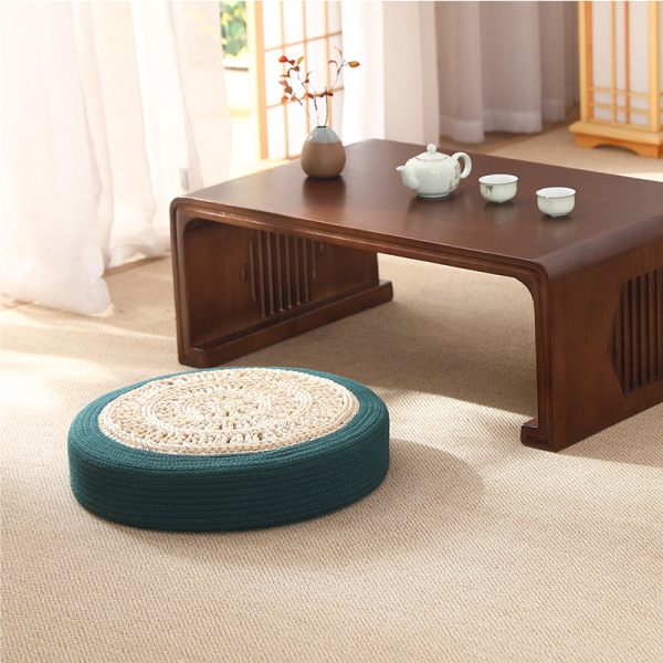 彩色棉編玉米葉蒲團坐墊