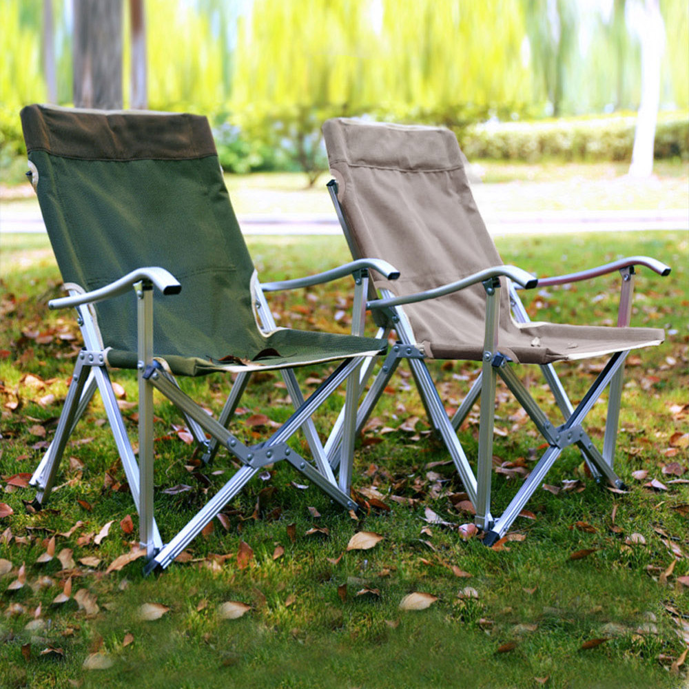 【AOTTO】免安裝鋁合金戶外露營休閒折疊椅(小川椅 折疊椅 露營椅 休閒椅)(RO-0071)