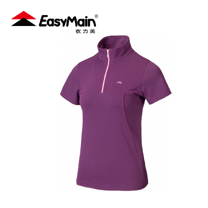 Easymain 衣力美 調溫防臭無靜電短袖衫 女款 (4色) 調溫/快乾/抗菌/防臭 10EMS22004