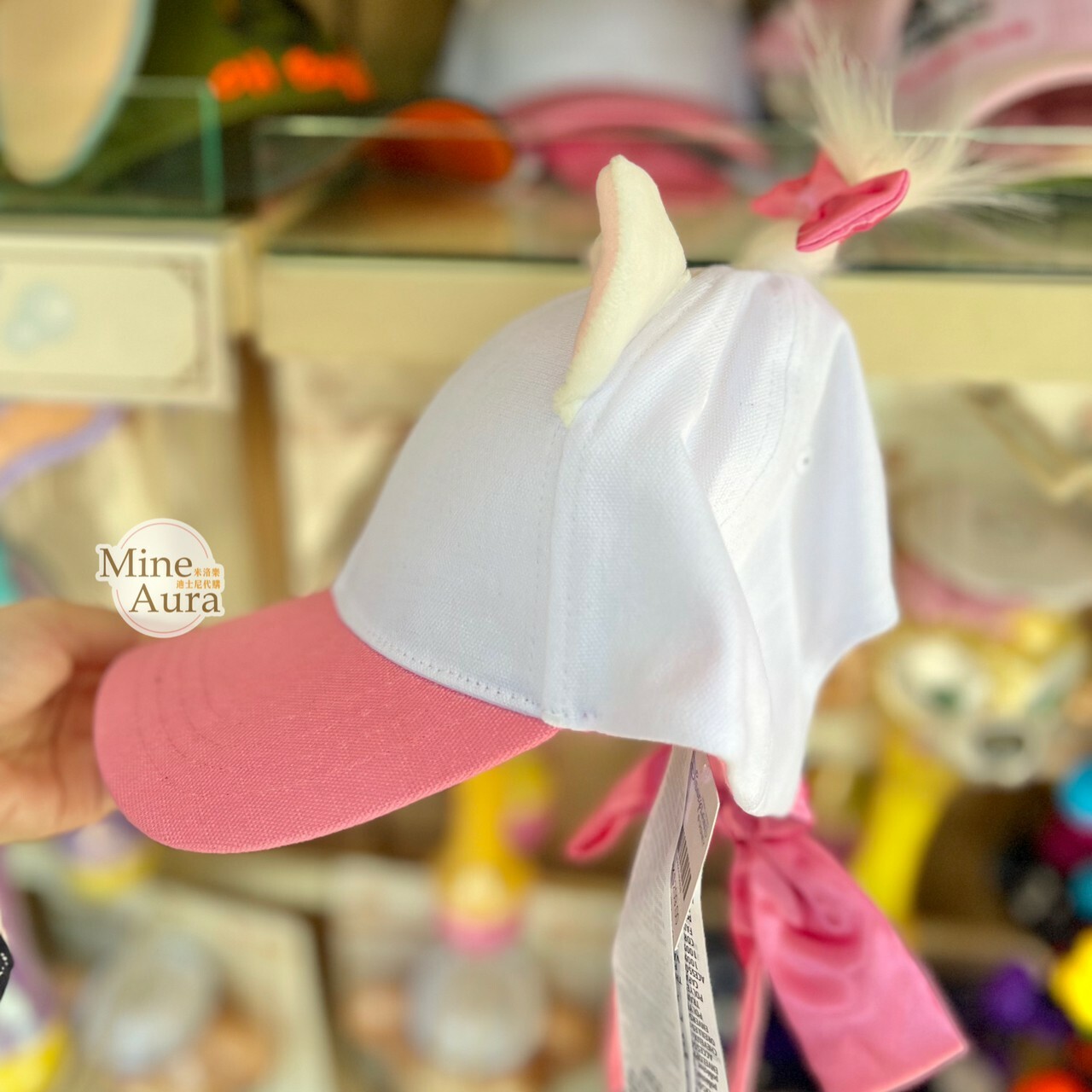 瑪莉貓 Marie 立體耳朵造型 後綁帶設計 棒球帽 帽子 貓兒歷險記 The Aristocats -香港迪士尼樂園