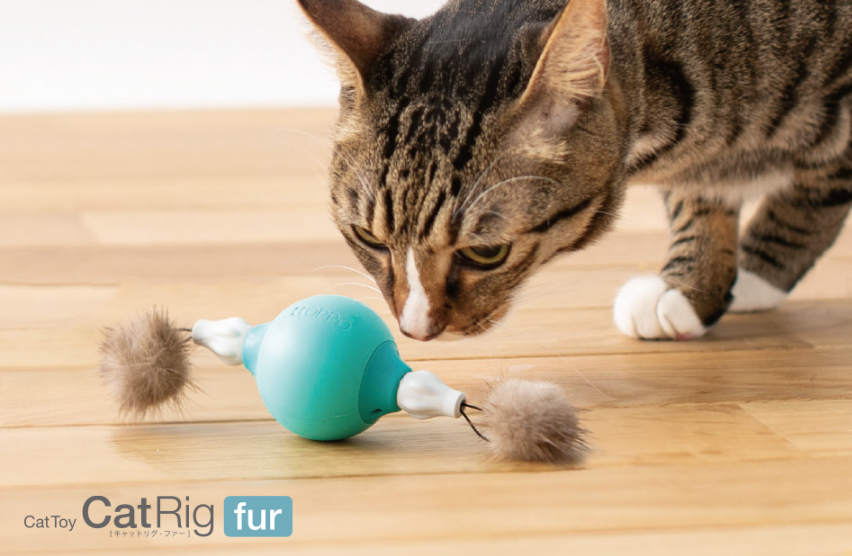 日本OPPO舒壓鈴鐺毛毛逗貓球