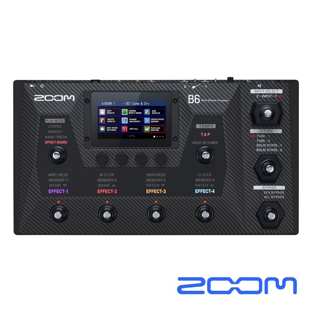 Zoom ZOOM B6 電貝斯 綜合效果器 — 三峽吉他 / Bass｜YA! 玩音樂