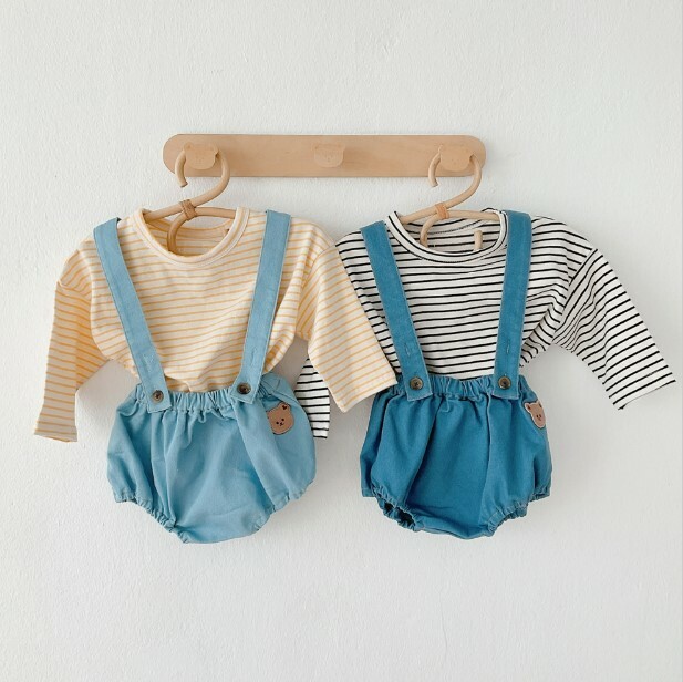 Dot to Dot 2023春季新款-牛仔燈籠吊帶褲