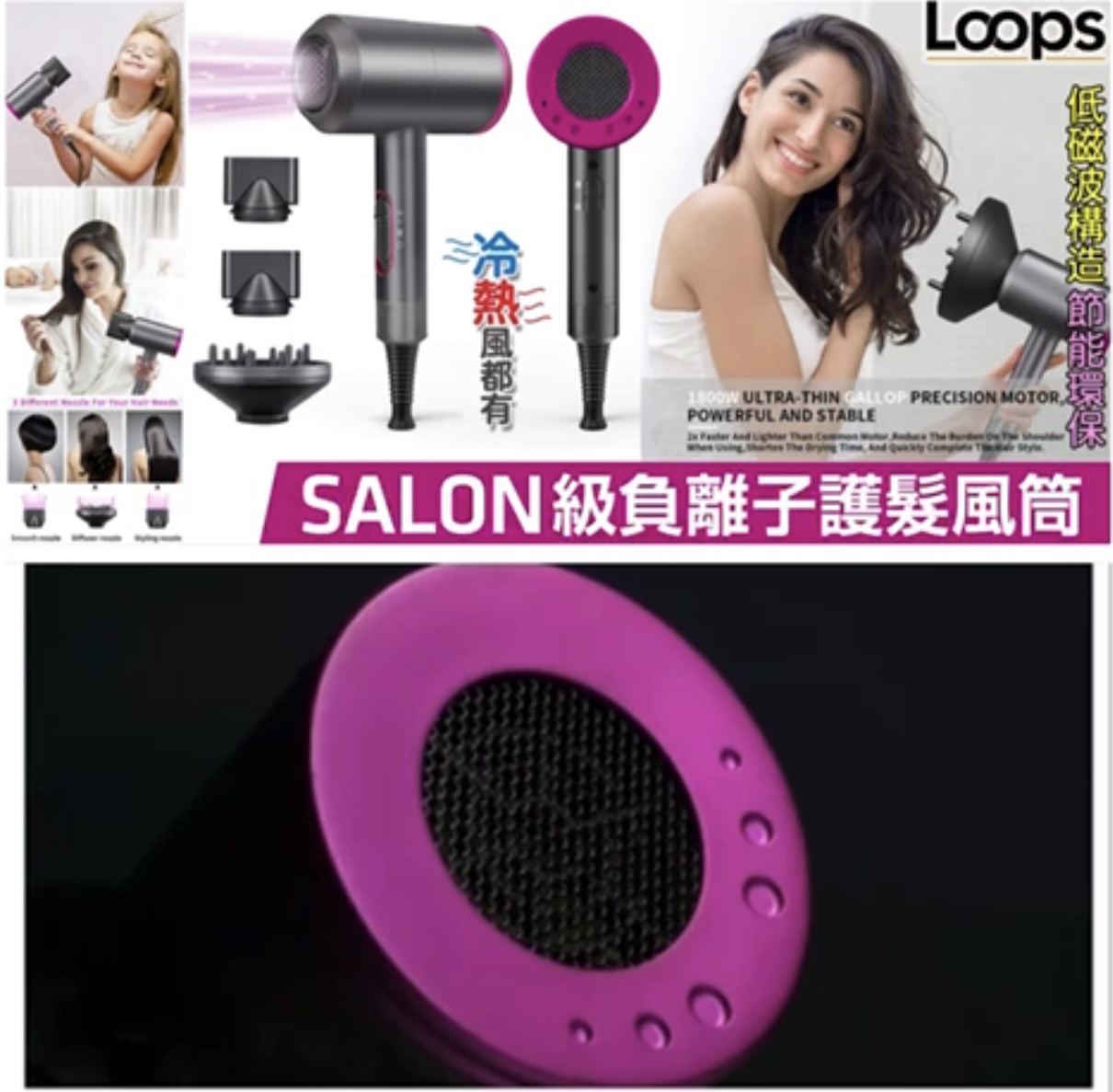 LOOPS負離子風筒