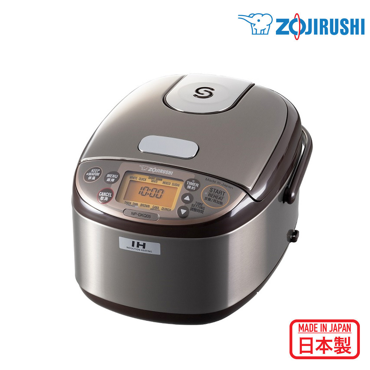 象印0.5L 220V 日本製 高級迷你IH電飯煲【香港行貨 一年保用】-NP-GKQ05