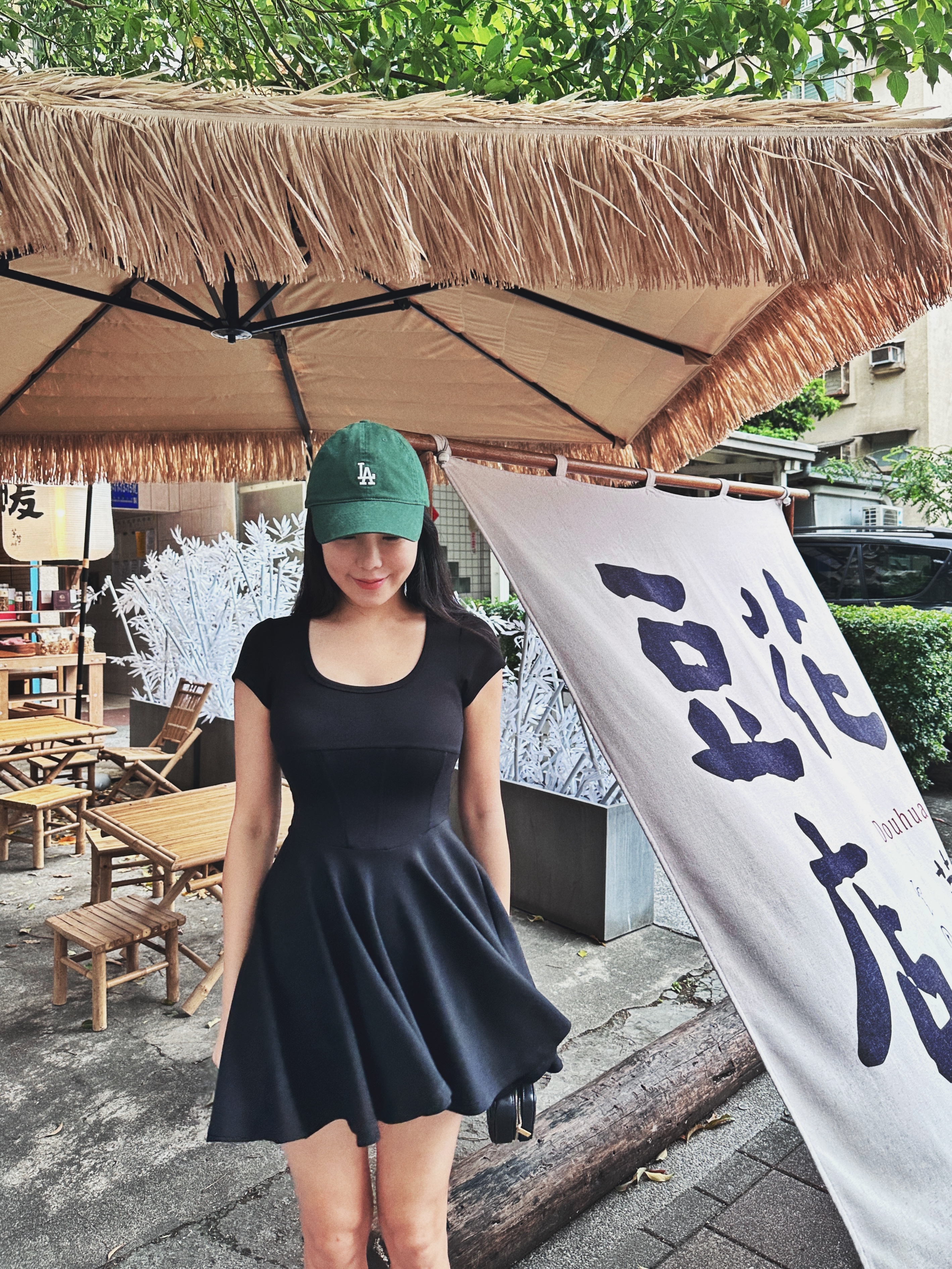 Yore 昔日 太空棉傘裙小洋裝