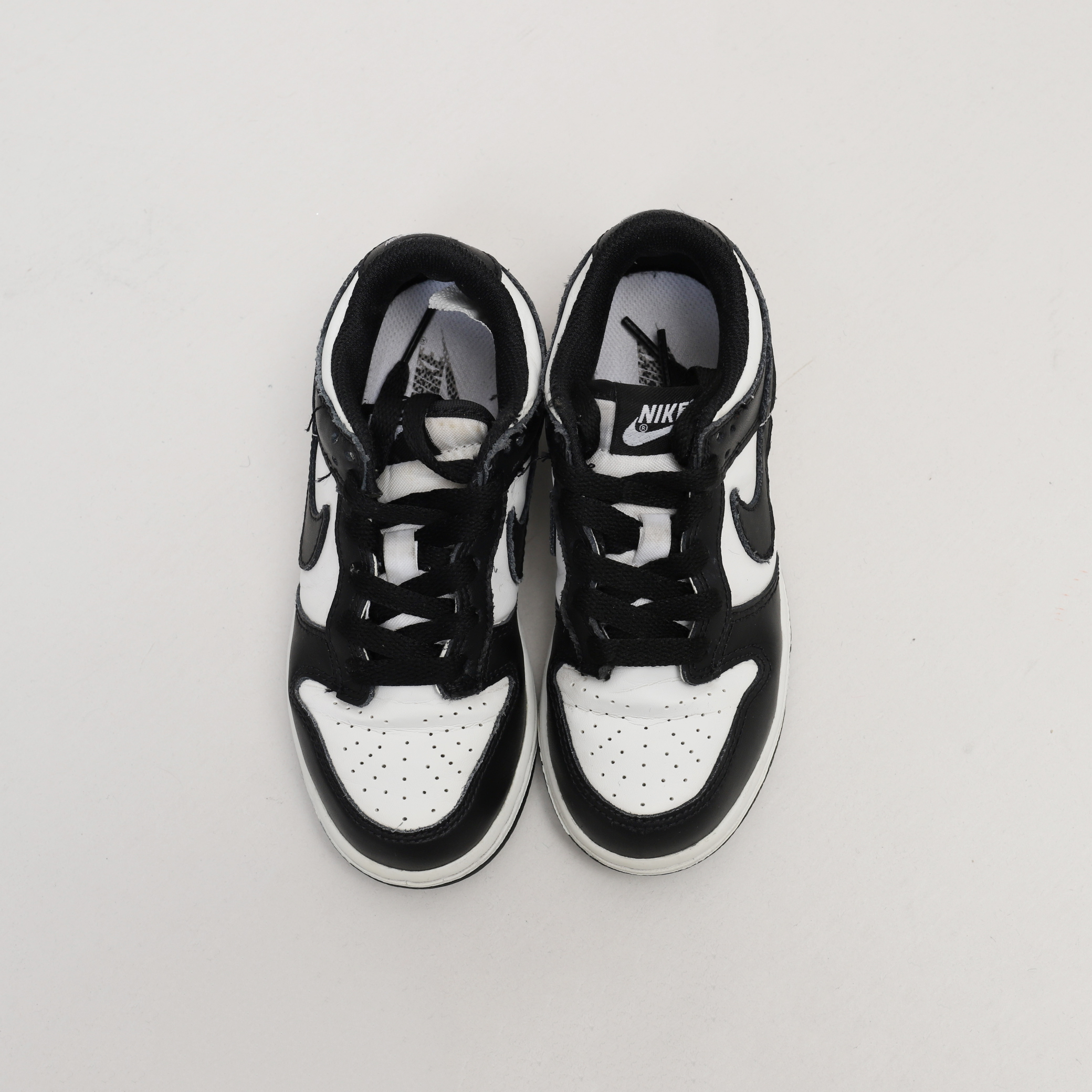 【二手12C/18CM】NIKE DUNK LOW PANDA 中童鞋 黑白 熊貓 低筒 休閒鞋【CW1588-100】