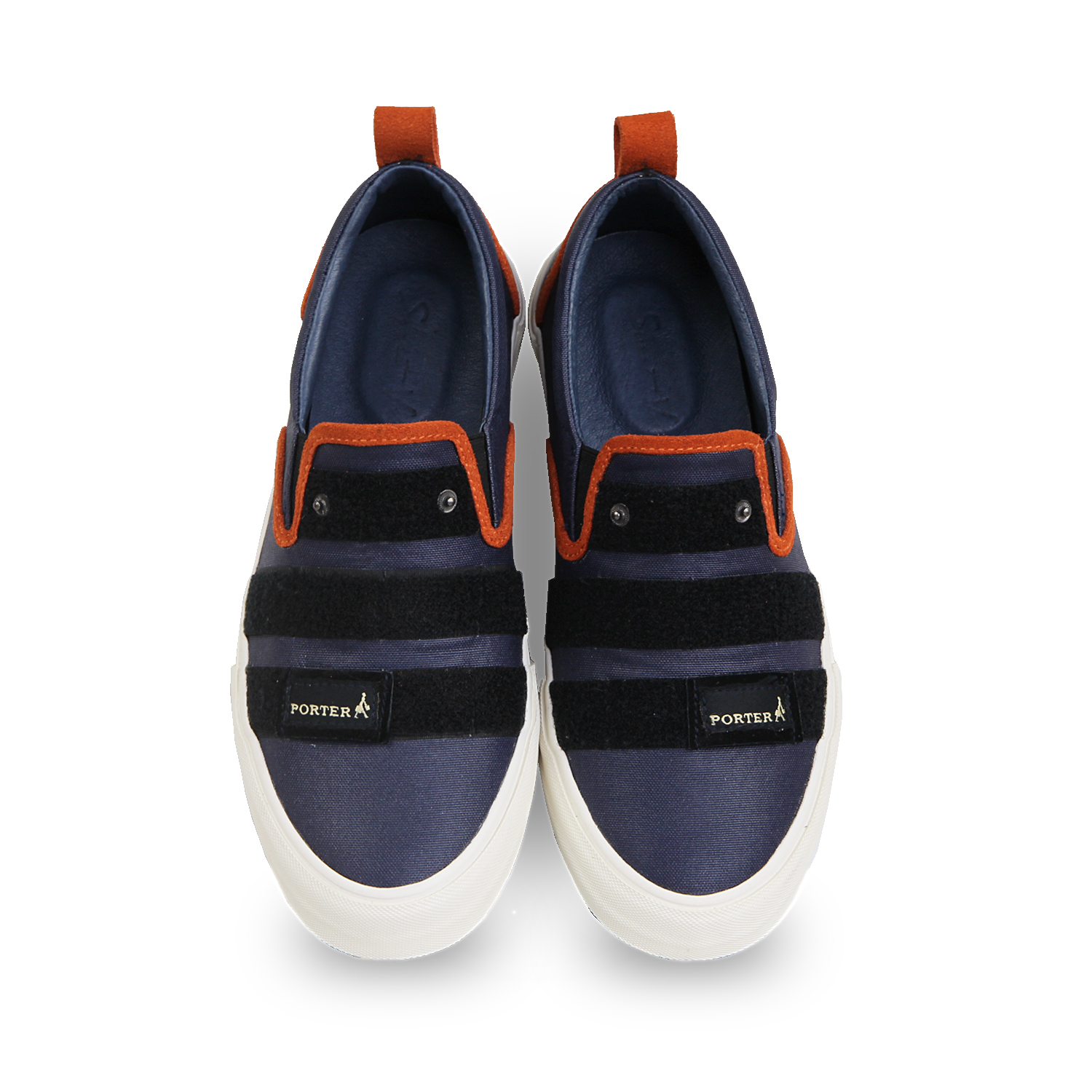 Porter M1225 Blue Leather Sneakers