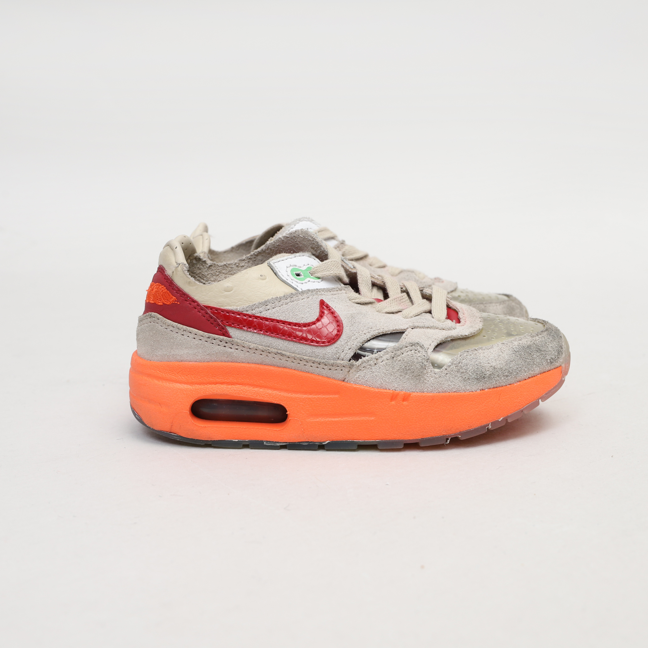 【二手12C/18CM】CLOT NIKE AIR MAX 1 Kiss of Death KOD 中童鞋 死亡之吻 休閒鞋【DH2493-100】