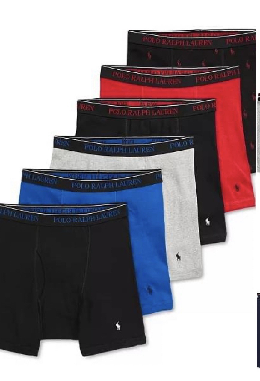 Polo Ralph Lauren 小馬 男款 四角內褲 六件組