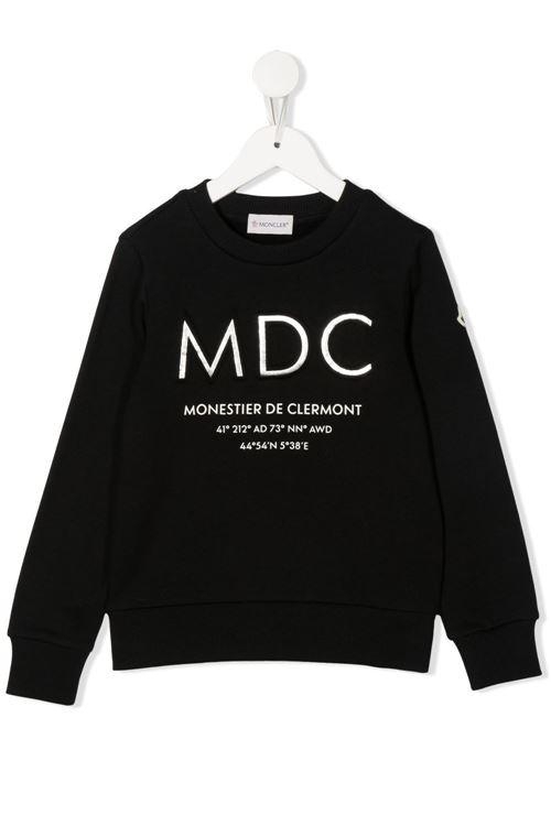 MONCLER 青年版燙銀字樣大學T 現貨正品台北實體店面HOOD FASHION