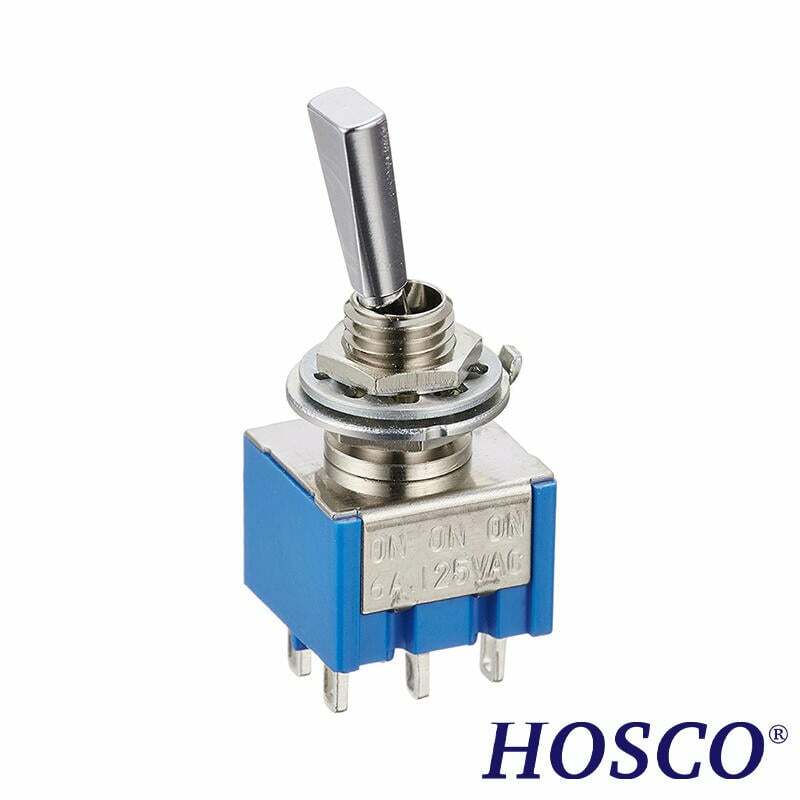 HOSCO ON-ON-ONC 迷你 搖頭開關 銀色