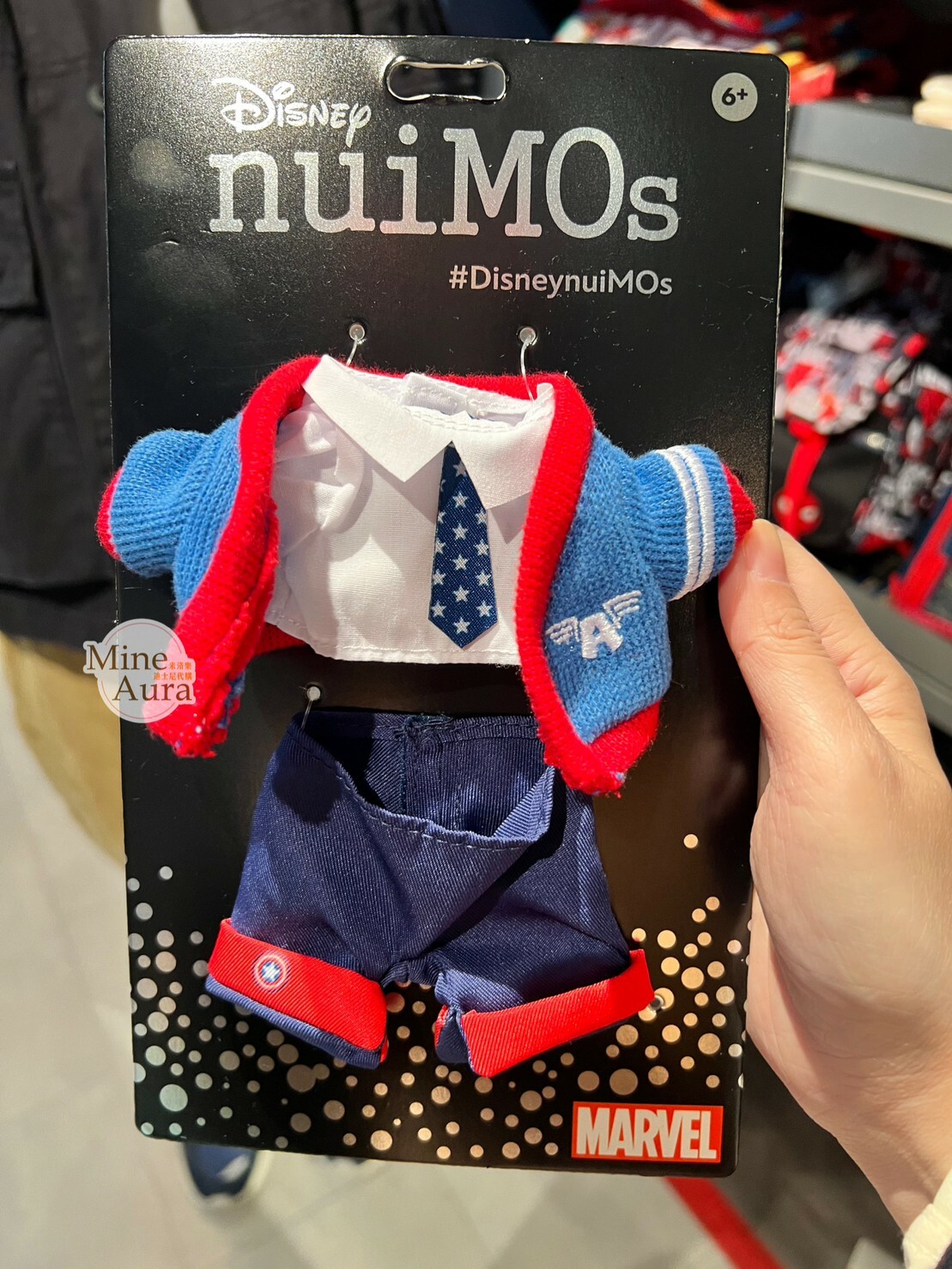 nuiMOs 美國隊長 Captain America 配色 襯衫 針織外套 藍色褲子 造型服裝 (無娃娃) 漫威 Marvel -香港迪士尼樂園