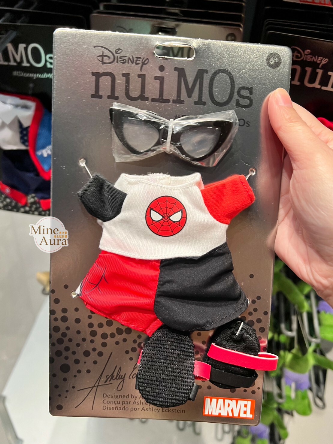 nuiMOs 蜘蛛人 Spider-Man 紅白黑配色 眼鏡拖鞋 造型服裝 (無娃娃) 漫威 Marvel -香港迪士尼樂園