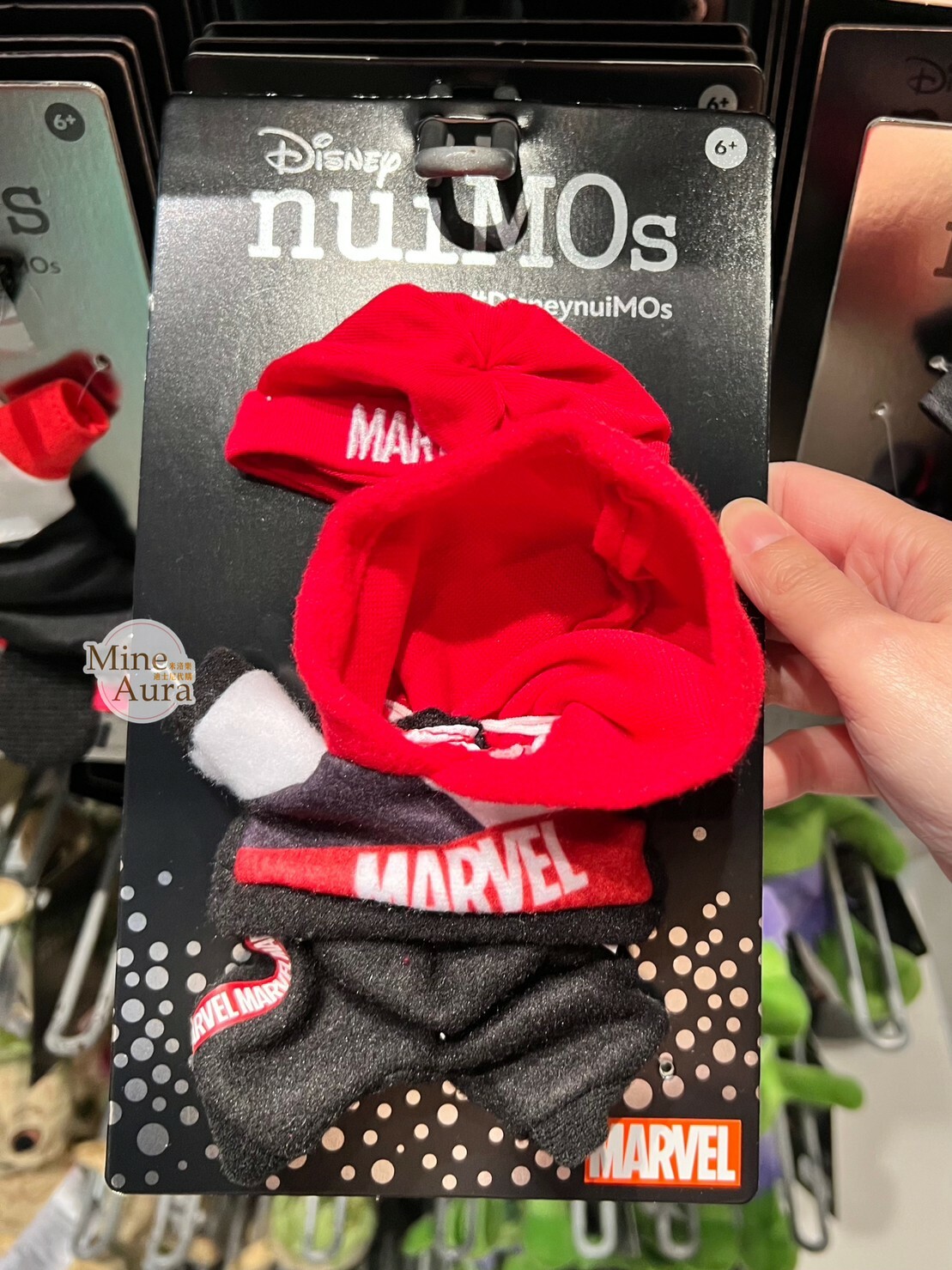 nuiMOs 漫威 Marvel 黑紅 配色 紅色帽 連身褲 造型服裝 (無娃娃) -香港迪士尼樂園
