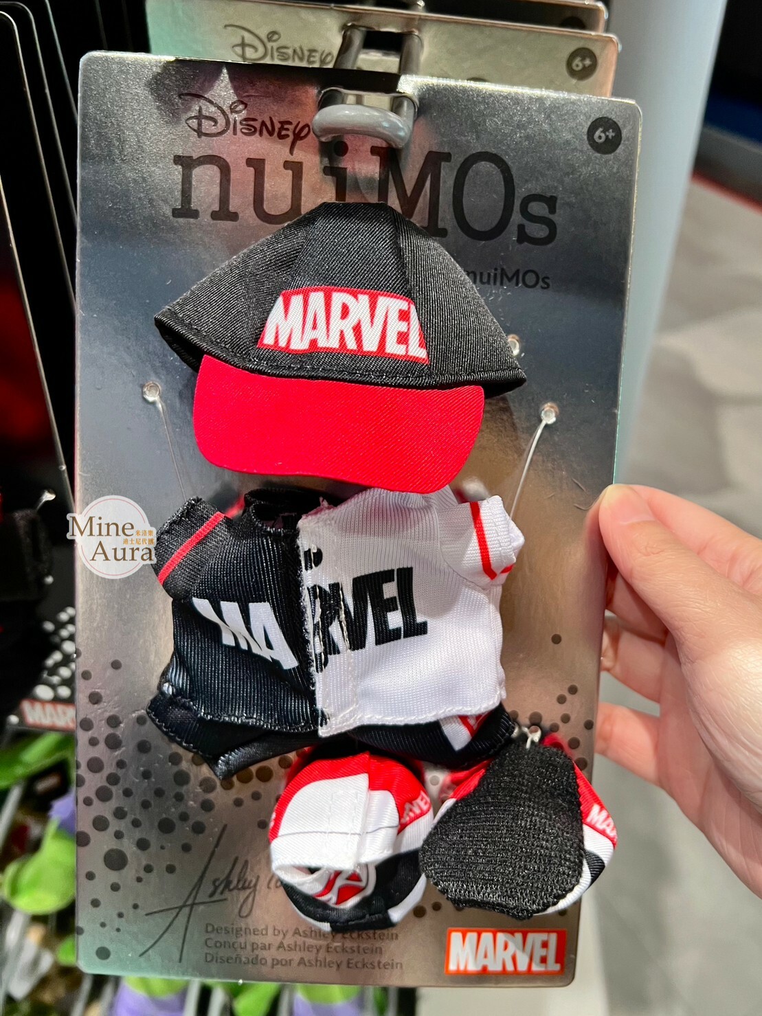 nuiMOs 漫威 Marvel 紅白黑配色 棒球帽 套裝 造型服裝 (無娃娃) -香港迪士尼樂園