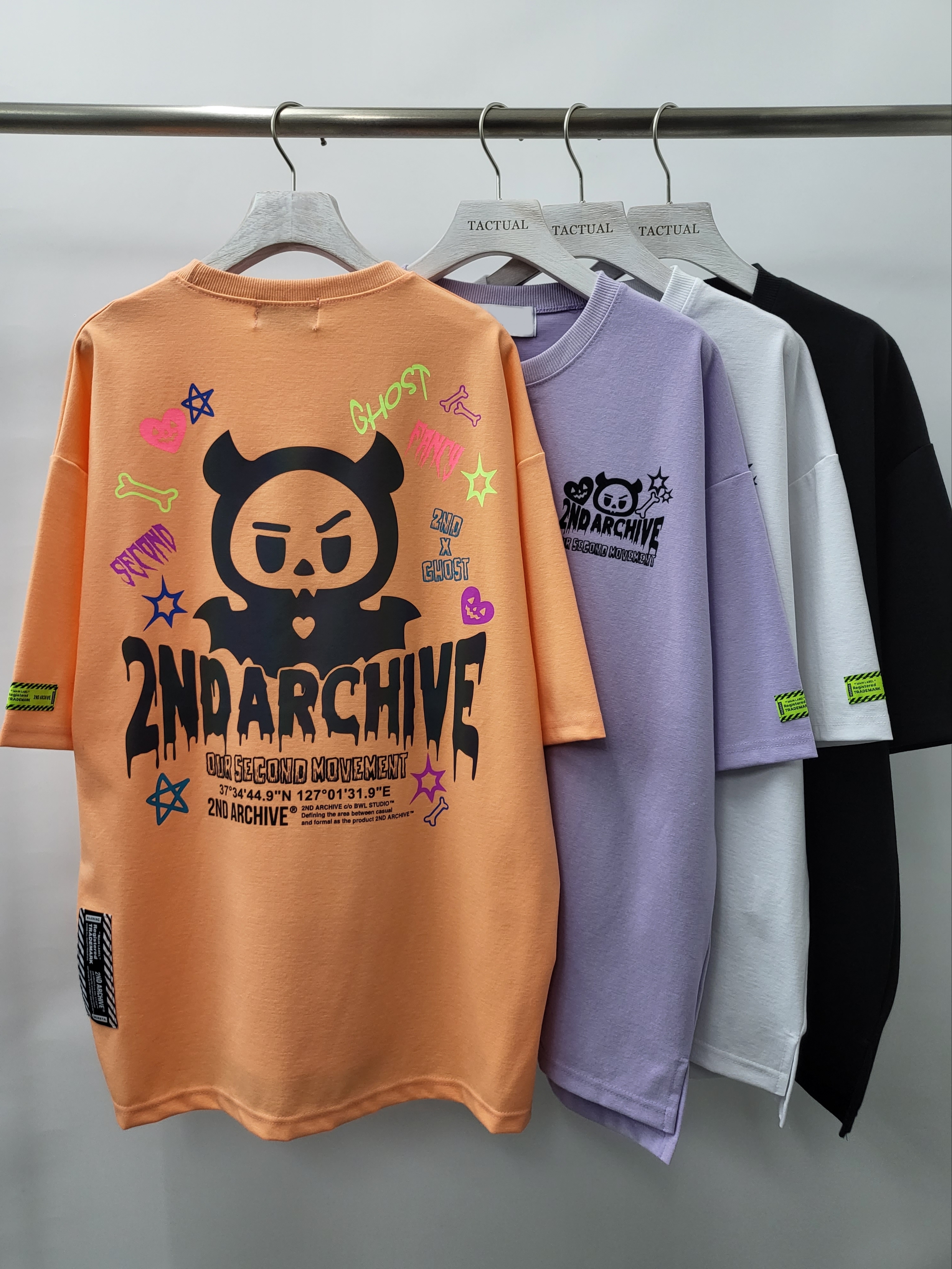 3M反光魔鬼英文字短袖Tee T4519