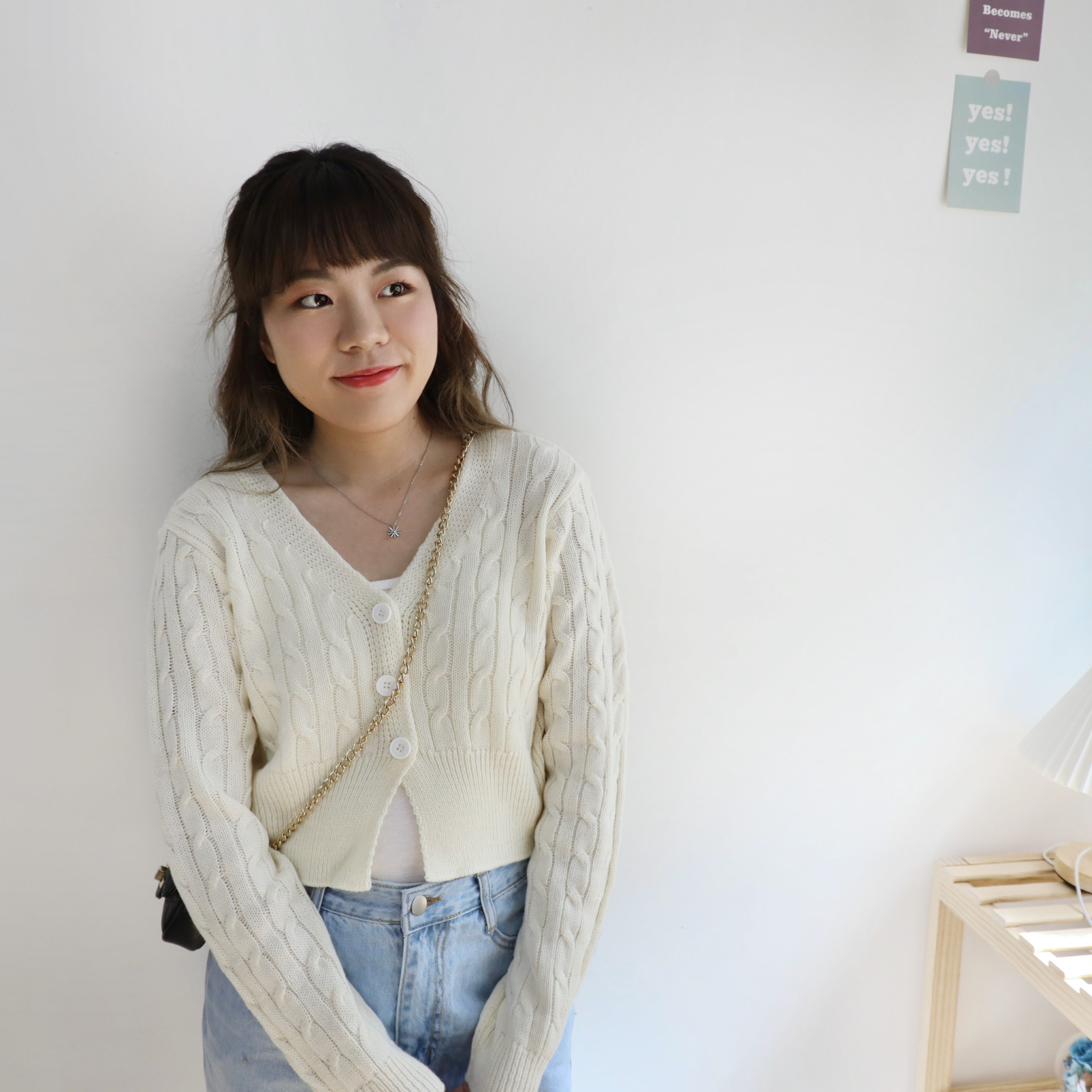 ✨ ||TOP352|| 短紐紋扣率性Top外套