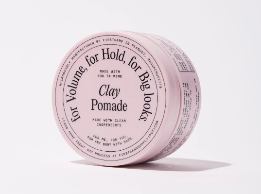 美國 FIRSTHAND SUPPLY | CLAY POMADE 天然髮泥髮油混合 3oz