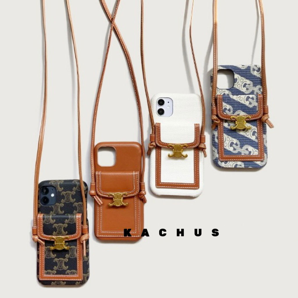 Paris 滿版印花掛繩手機殼&鏈條air pods