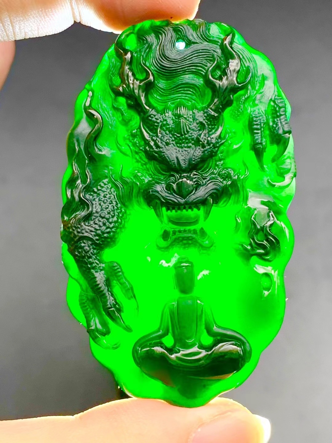 墨翠龍騰盛世, 天然翡翠A玉, 緬甸玉, Jade, Jadeite