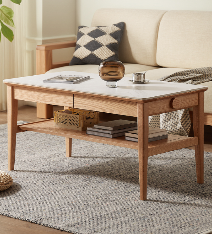 〖特惠款〗禾沐雙抽茶几 HM-L7074