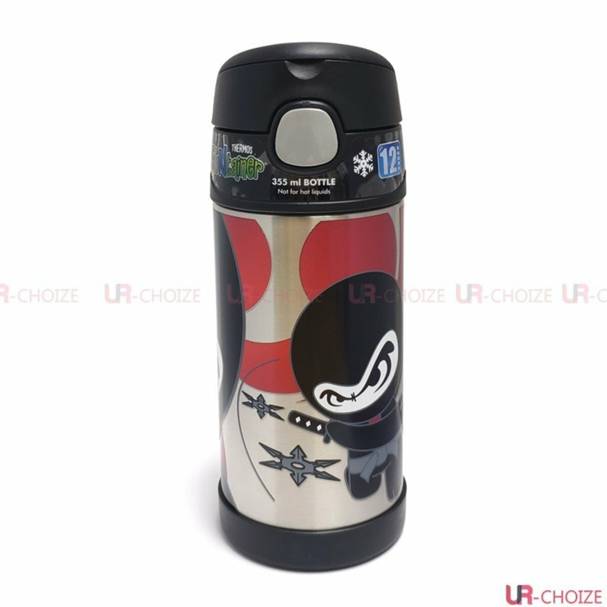 膳魔師 Thermos - 不銹鋼兒童吸管保溫杯 (忍者) 355mL（平行進口）