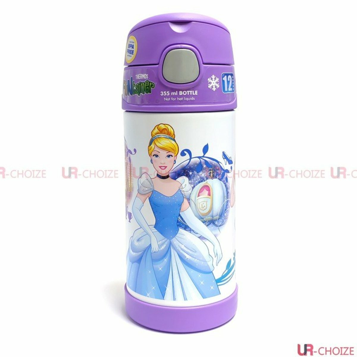 膳魔師 Thermos - 不銹鋼兒童吸管保溫杯 (白雪公主) 355mL（平行進口）