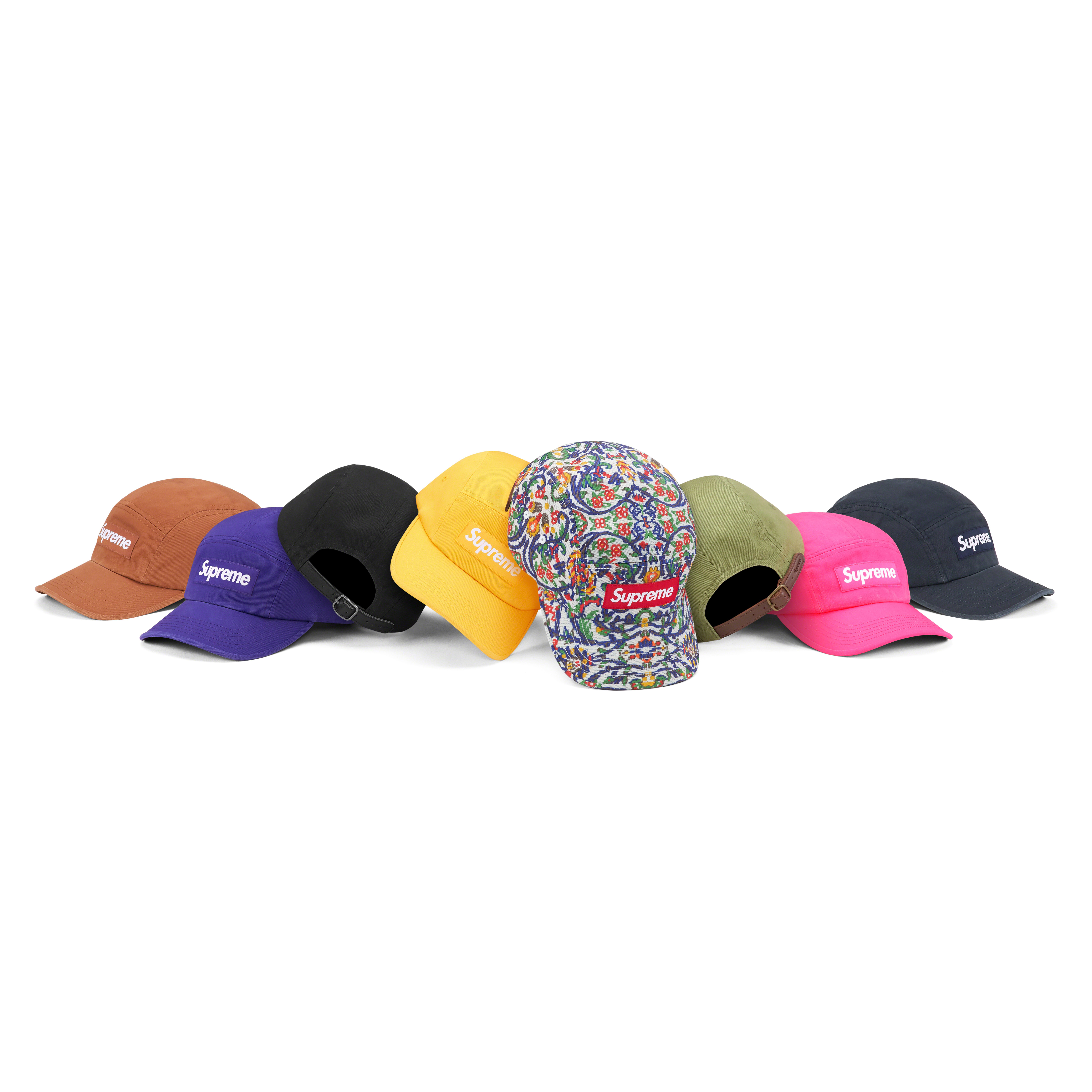 SUPREME WASHED CHINO TWILL CAMP CAP 水洗BOGO 五分割帽-SS23H