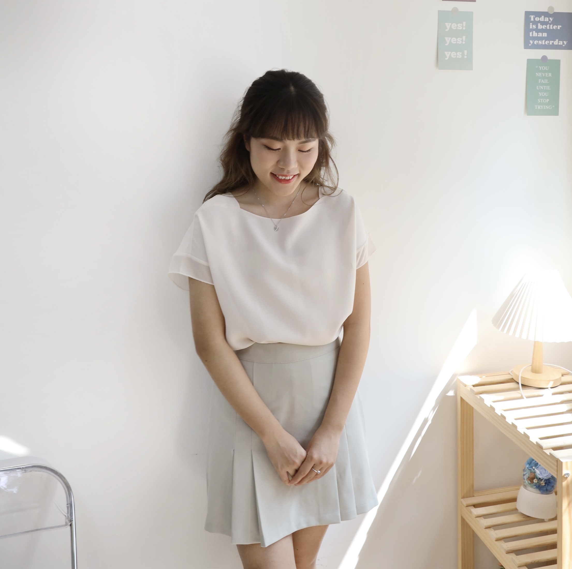 ✨ ||SK226|| 輕盈闊百摺短裙