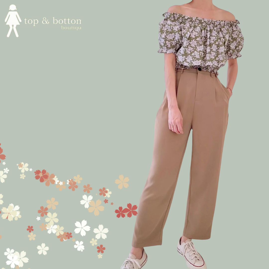 OFF SHOULDER FLORAL BLOUSE