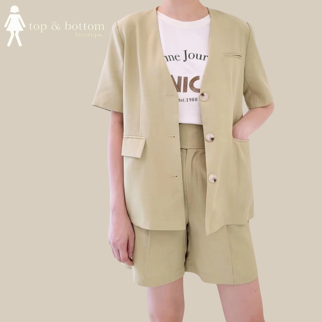S/SLEEVE BUTTON BLAZER