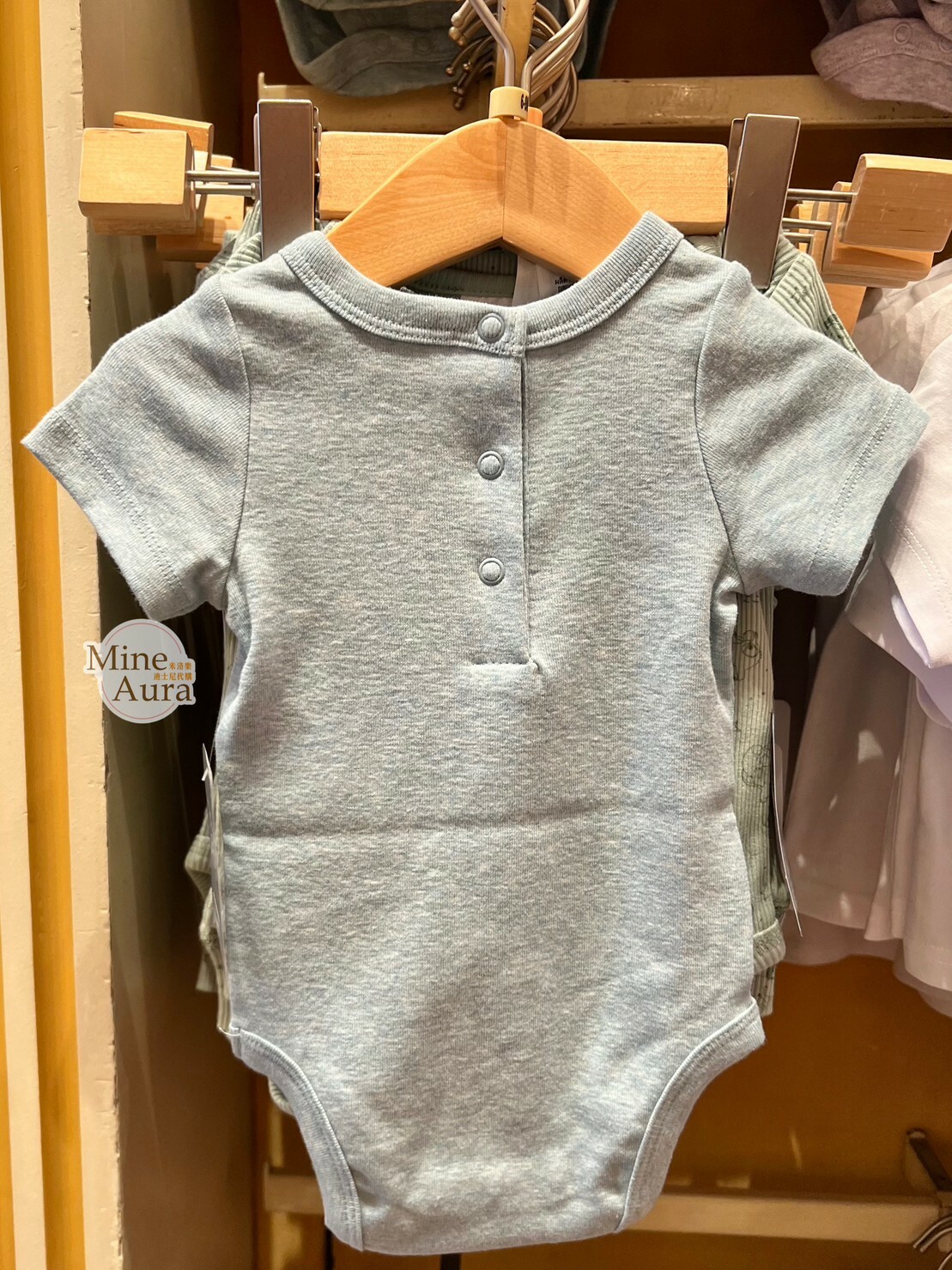 米奇 Mickey 英文 The One and Only圖案 嬰兒 包屁衣 -香港迪士尼樂園