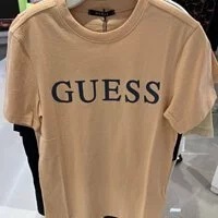 [S] GUESS UNISEX SIGNATURE SHORT SLEEVE TEE,BEIGE, MN2K9430-BEG (SGU319)